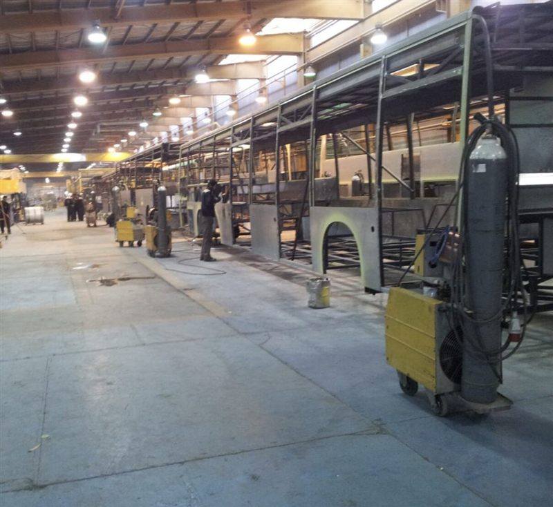 Industriebau von Scania im Iran